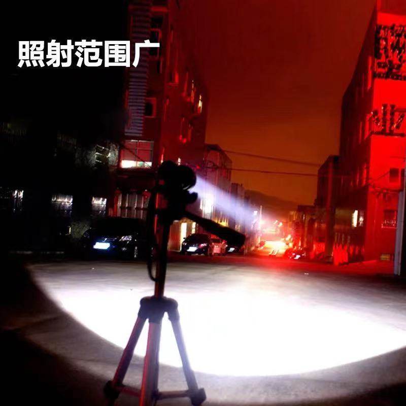 C8强光手电筒T6 超亮定焦多功能可充电防水防摔LED远射户外家用灯