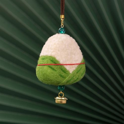 羊毛毡戳戳乐diy材料包手工制作端午礼物挂件玩偶娃娃粽子