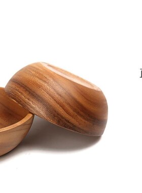 Wooden large salad bowl instant noodle bowl soup rice bowl