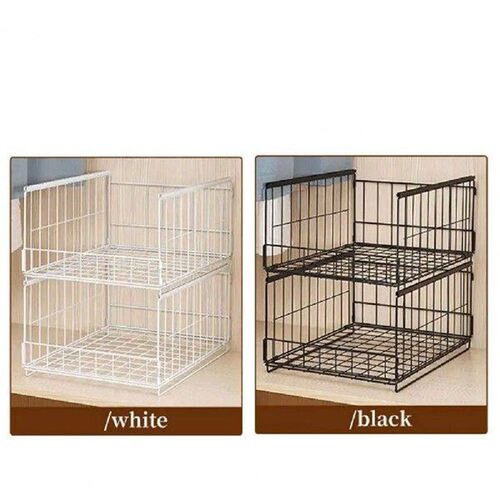 Foldable Storage Rack Stackable Sliding Rail Wardrobe