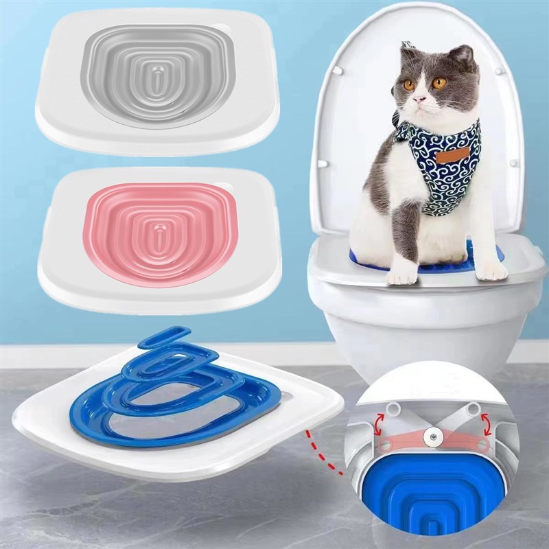 2023 Upgrade Cat Toilet Trainer Reusable Training Toilet for - 实物图