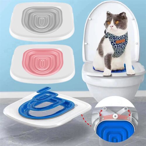 2023 Upgrade Cat Toilet Trainer Reusable Training Toilet for