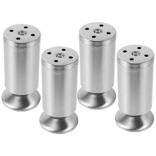 4 Pcs Stainless Steel Furniture Feet Adjustable Leveler