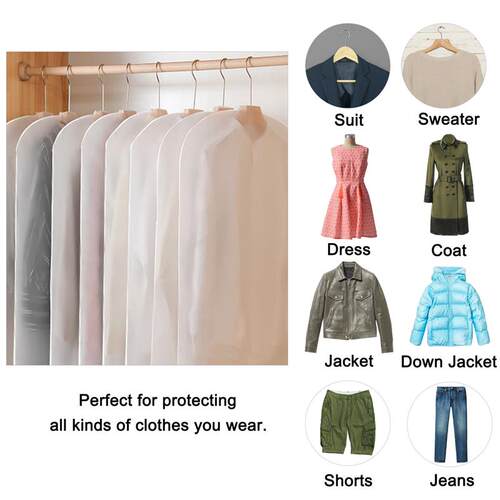 5/10Pcs Dustproof Cloth ver Bags Clothes Hanging Garment Dre
