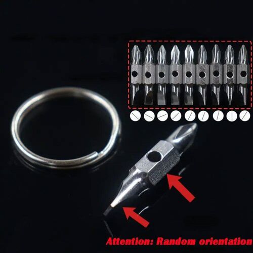 Portable Key Ring Keychain Screwdriver Pocket Multifunction