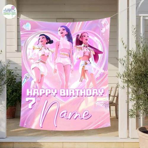 Personalized First Birthday Backdrop Customizable - Smash