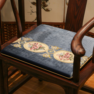 红木新古典中式椅子座垫官帽椅太师椅餐椅垫坐垫圈椅垫子实木加厚
