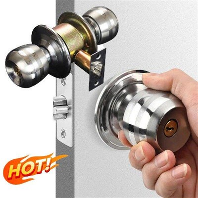 Stainless Steel Round Door Knobs Knob Handle Internal Round