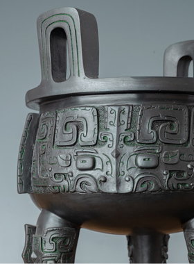 铜世纪宝鼎摆件仿古青铜鼎客厅办公室桌面中式工艺品高端商务礼品