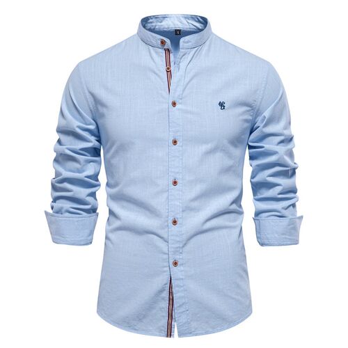 Spring and summer new trendy business shirts for men, cotto