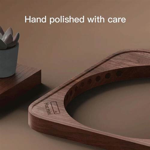 Desktop Dustproof Stand for Mac Mini and Mac Studio Walnut W