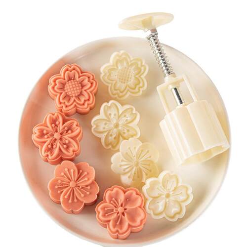 Mooncake Mold  Hand Pressure Fondant Moon Cake Biscuits
