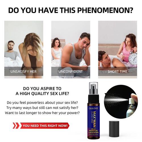 DRY WELL Prevent Premature Ejaculation Delay Spray for Men P