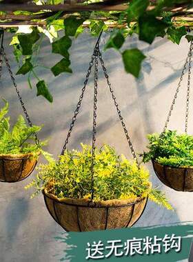 -Creative balcony hanging basket flower pot hanging basket