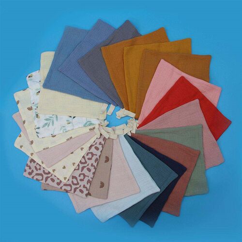 5PCS Soft Absorbent Gauze Cotton Baby Towels Wipe Face Cloth