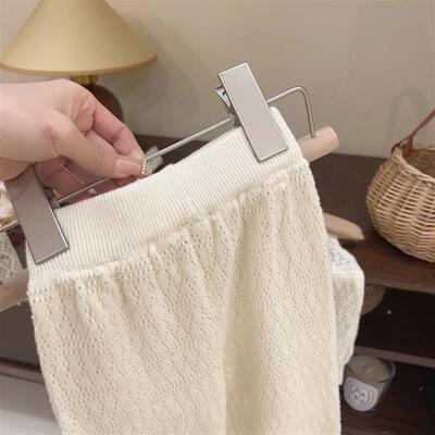 Girls Clothing Sets 2023 Summer Korean Thin Knitted Girl Se