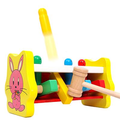 Preschool+Rabbit+Flying+Man+Pile+Beating+Music+Wooden+Early