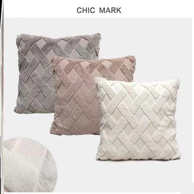 Cassic velvet plaid pillow sofa cushion cover pillowcase靠垫