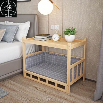 Dog bed solid wood pet bed cat house, pet daily necessities