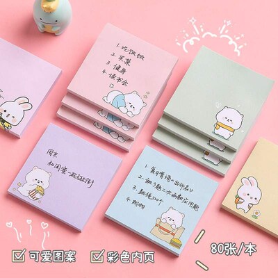 Cute cartoon girl heart sticky notes with high appearance a