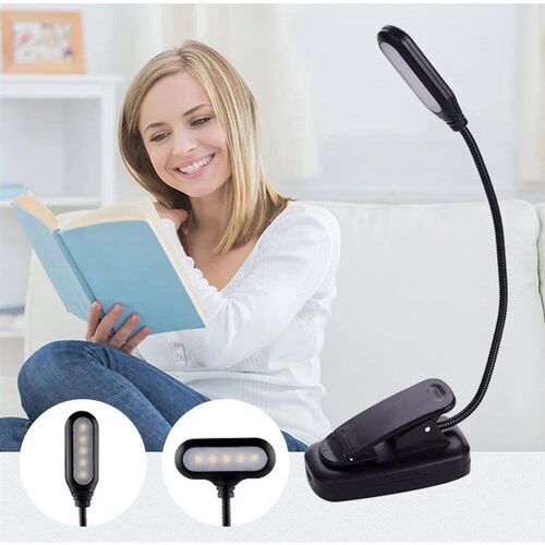 Mini LED Book Night Light Table Lamp Eye Protection Adjustab