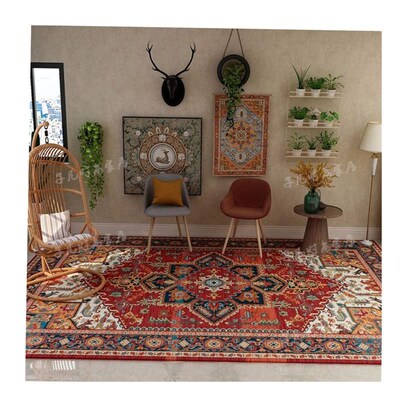 Turkish Persian ethnic style carpet printing living door mat