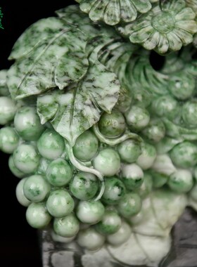 天然独山玉手工精雕貔貅花篮硕果累累送礼佳品寓意好玄关摆件复检