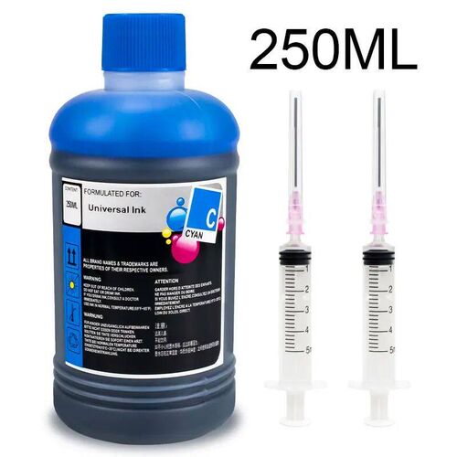 250ml Black Refilled Dye Universal Ink Kit Compatible for HP