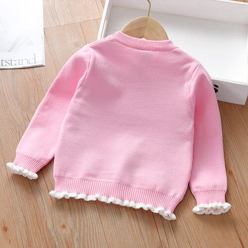 Girls Sweaters Spring Autumn RoundNeck 2025 Kids LongSleeve