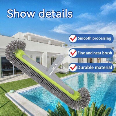 17.5inch Swimming Pool Scrub Brushes with Round Ends Heavy