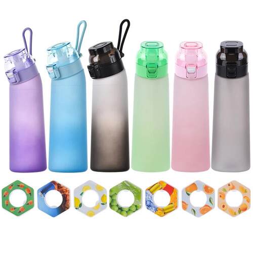 650ML+Scent+Flavored+Water+Bottle+Leak-Proof+with+7+Flavor+P