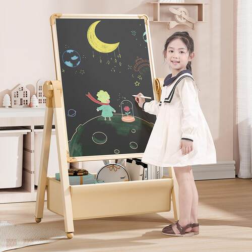 Childrens drawing board home magnetic stand double-sided