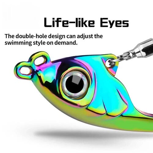 Spinner Bait 7g 10g 1 Metal Vib Fishing Lure Trolling Rotati