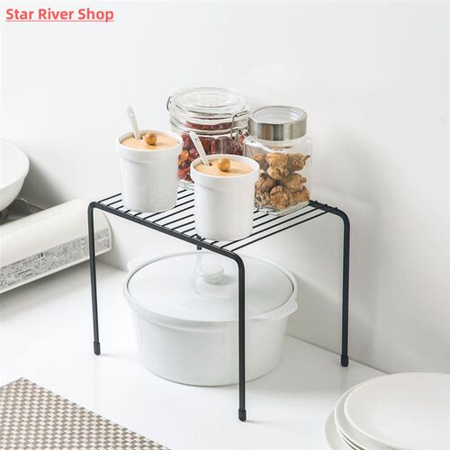 Iron Kitchen Storage Rack Closet Shelf Dish Drying Rack Spic