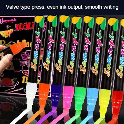 Erasable Liquid Chalk Marker Pen LED Writing Board Blackboar