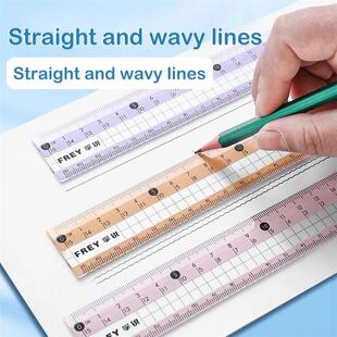 7 Pcs/Set Mathematical Rulers Set Multi-function Professiona
