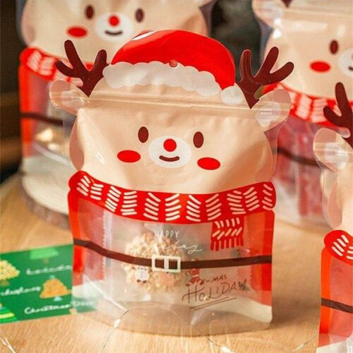 25pcs Christmas Gift Bag For Candy Chocolate Cookie Nougat B