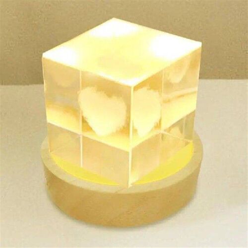 Wooden LED Display Base Wood Display Lighted Base LED Light
