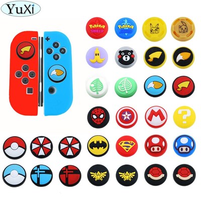 YuXi 6PCS Rubber Silicone Grip Caps Accessories for Nintend