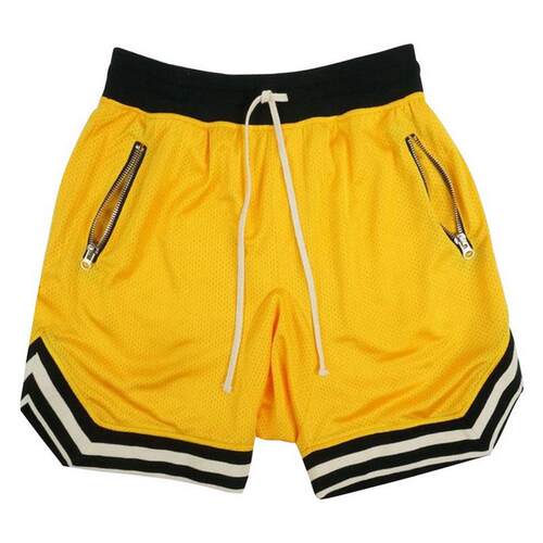 Summer mesh fitnes runnin breathabl trainin five-point pants