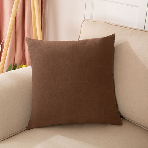 Pure Color CottonLinen Pillow Cover Sofa Cushion Bed Headres