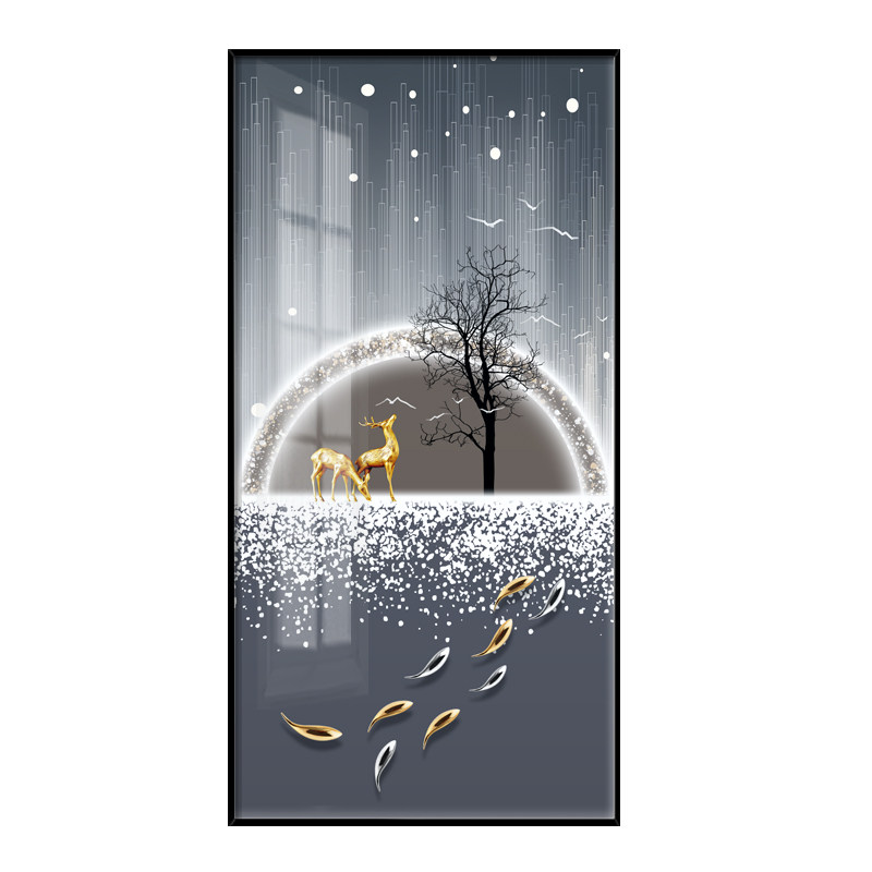 入户玄关装饰画2023新款现代玄幻壁画进门正对墙走廊过道挂画竖版,家居饰品,现代装饰画,淘宝优惠券,粉丝福利购,淘宝优惠卷