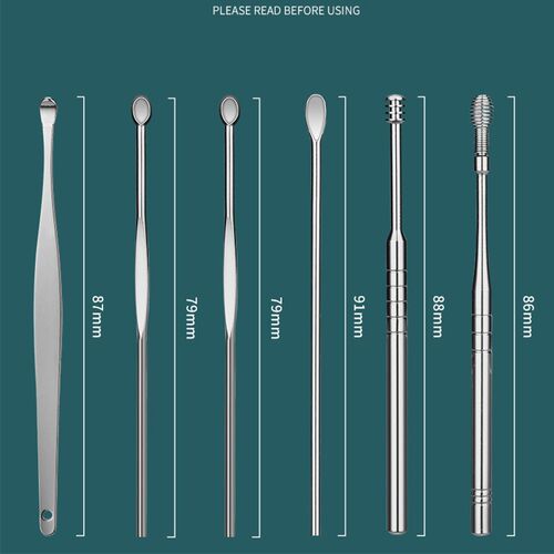 8/7/6pcs Ear Cleaner Wax Removal Tool Earpick Sticks Earwax