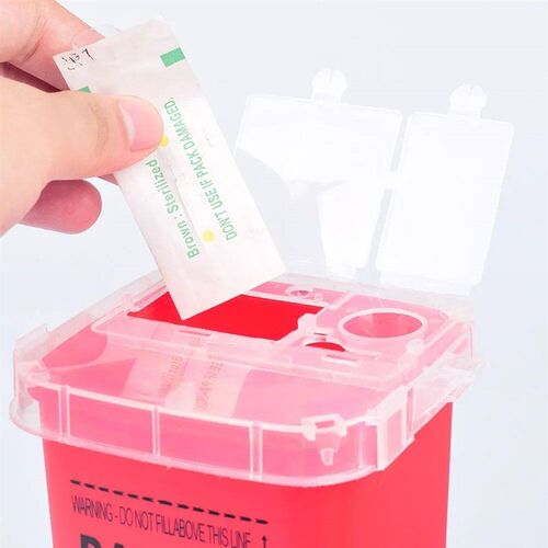 1L Plastic Tattoo Waste Box Medical Supplies Container Dispo