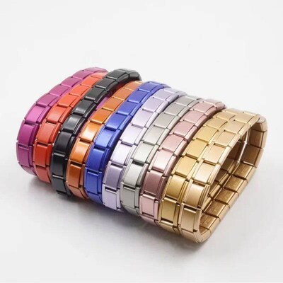 2025 New Men and Women Starry Colors 18 Pieces Italian Charm