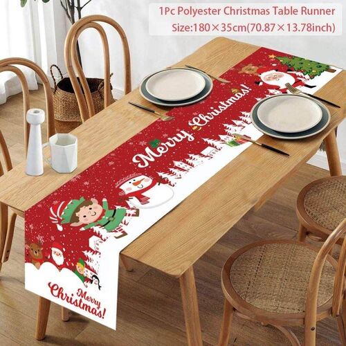 Christmas Decoration Table Runner Tablecloth