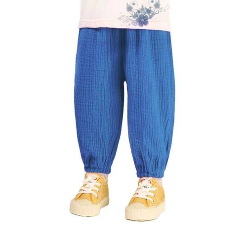 Summer Korea Children Pants Casual Girls Boys Cotton Linen S