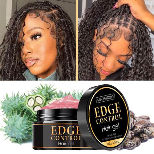 Edge Control Organic Curly Hair Wax Styling Gel Strong Hold