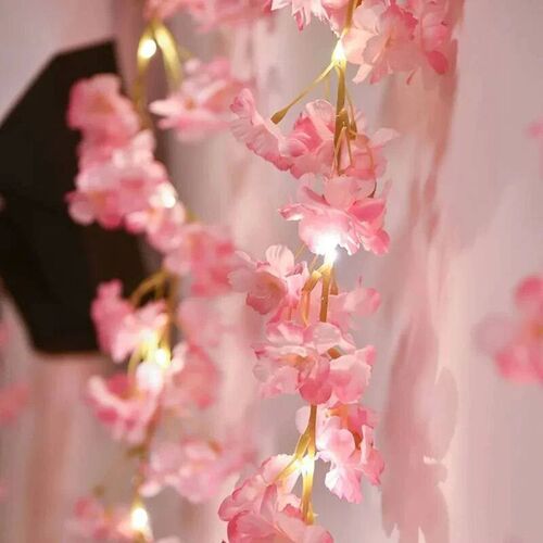 200cM 20LEDs Cherry Blossom Light Garland Artificial Flower
