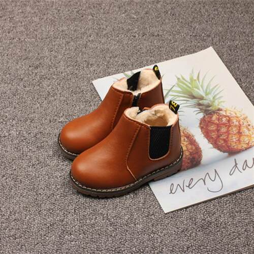Childrens Snow Boots 2025 Boys British Style Solid lor tton